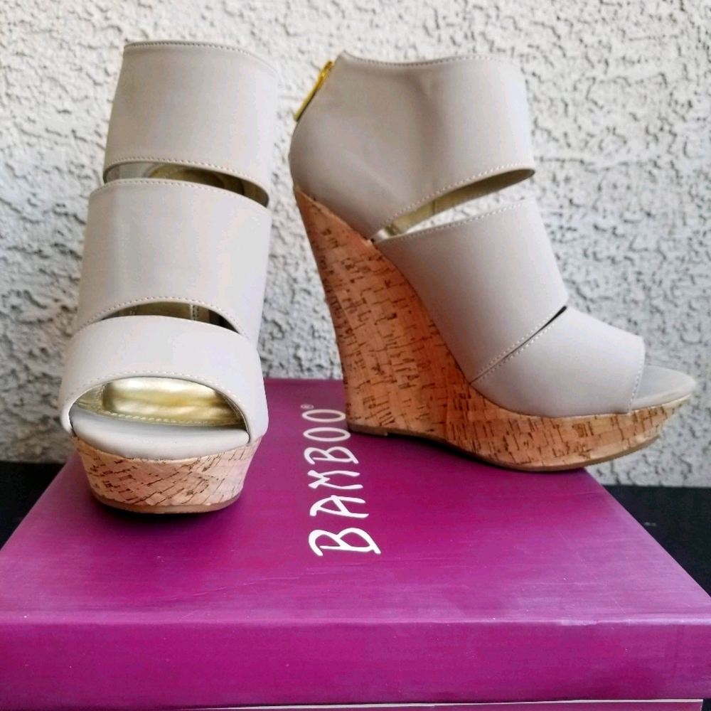 Brand New Bamboo Wedges